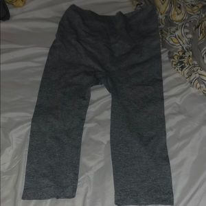 grey capris. SUPER COMFY!